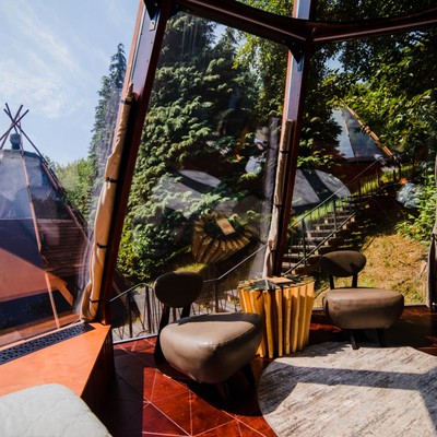 Глэмпинг Pine River 3* - Нео-Типи с видом на горы