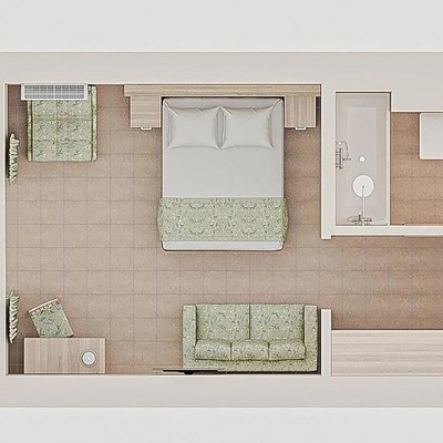 ALEAN FAMILY RESORT & SPA DOVILLE - Superior 2-местный 1-комнатный