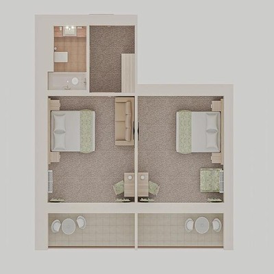 ALEAN FAMILY RESORT & SPA DOVILLE - Family superior 4-местный 2-комнатный