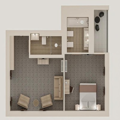 ALEAN FAMILY RESORT & SPA DOVILLE - Suite executive 2-местный 2-комнатный