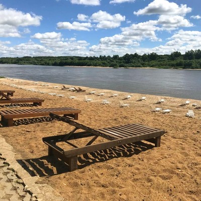 Парк-отель "Лазурный берег на оке" - Пляж